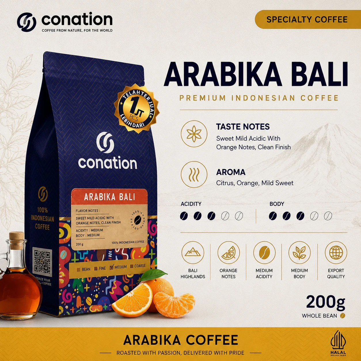 Arabika Bali - Indonesian Specialty Coffee Beans | Conation Export